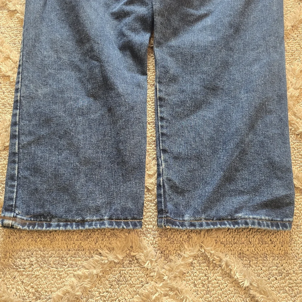 Wrangler Blues Women's Jeans Size 20x30 Plus Dark Blue Denim Straight Leg - Picture 9 of 9